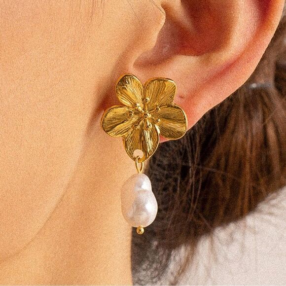 Statement drop earrings N478 - Picture 2 of 5